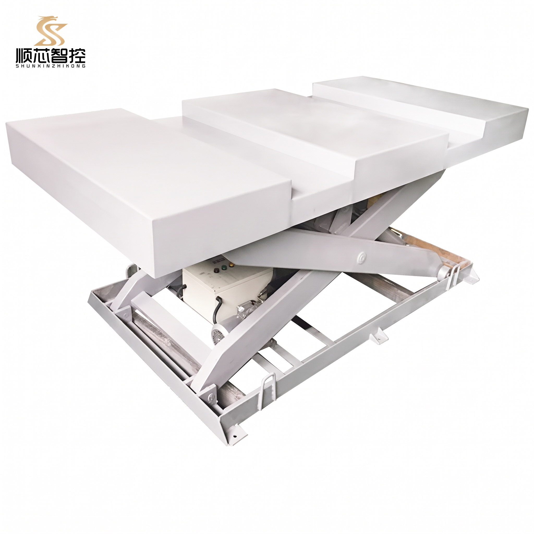 Hydraulic Scissor Lift Table With Rotary Turntable