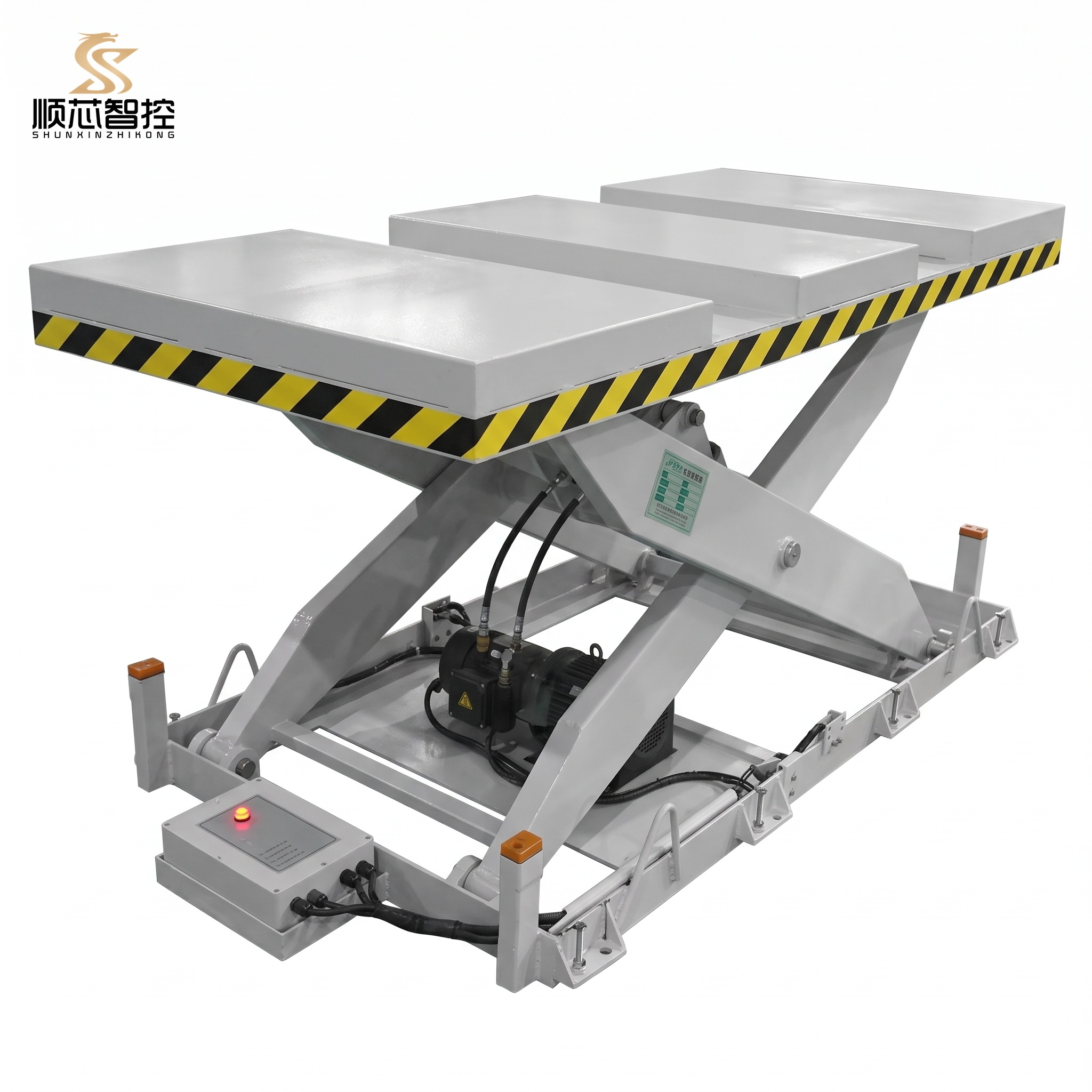 Stationary 3 Ton Fixed Hydraulic Scissor Lift Table