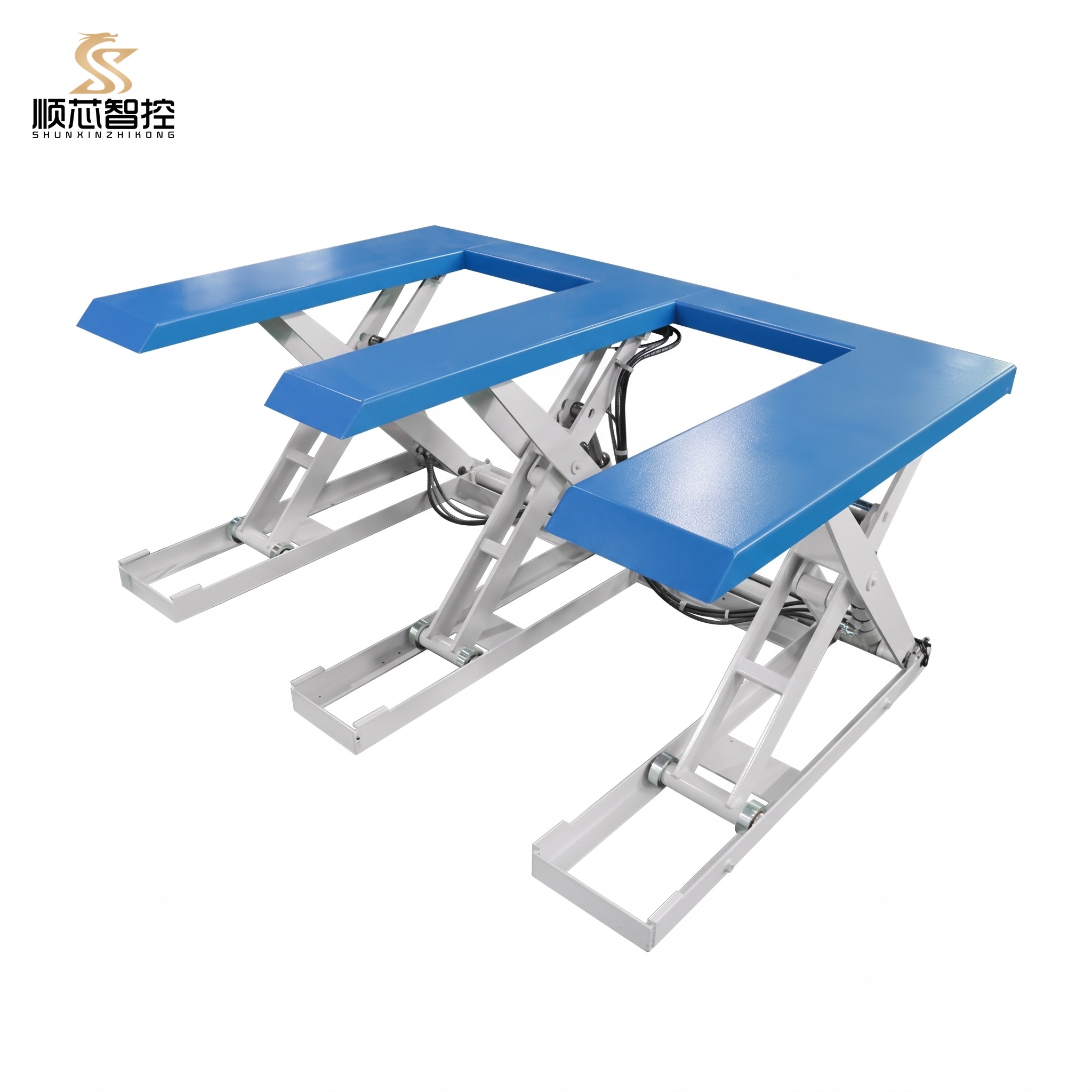 U Shaped Low Profile Hydraulic Scissor Lift Table